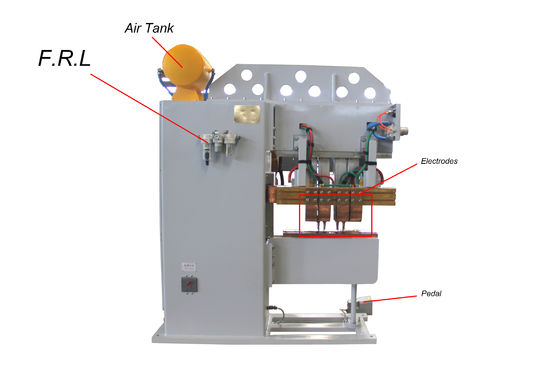 Yaprak Metal 3500N 415V Çoklu Başlı Nokta Kaynak Makinesi CE Onaylı