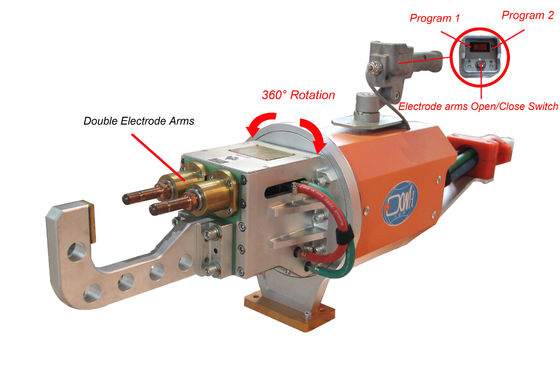 Taşınabilir nokta kaynak makinesi İki elektrot, 0.5mpa Tek fazlı nokta kaynak makinesi